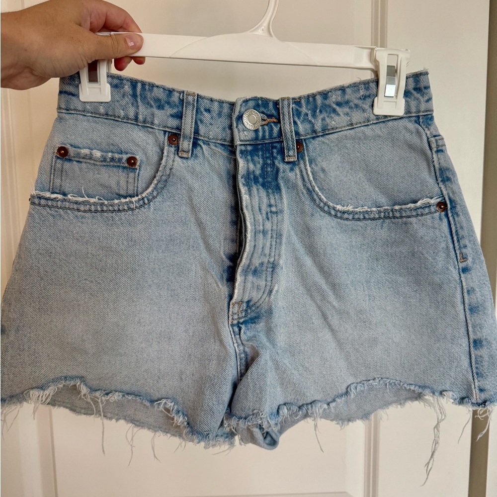 Zara Light Blue Denim shorts
